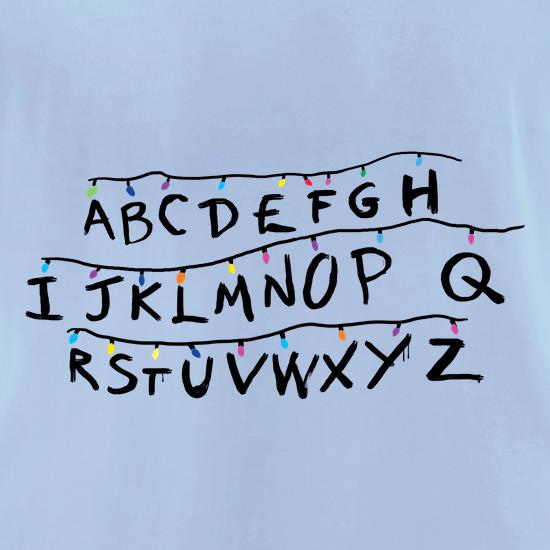Stranger Alphabets t shirt